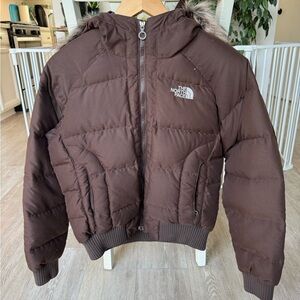 The North Face Down Jacket with Fur hood